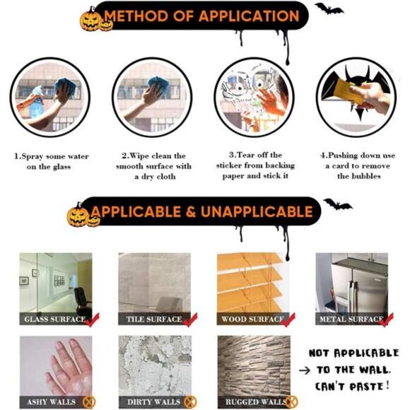 119 PCS Bloody Halloween Decorations Halloween Bloody Handprint - Picture 4 of 8